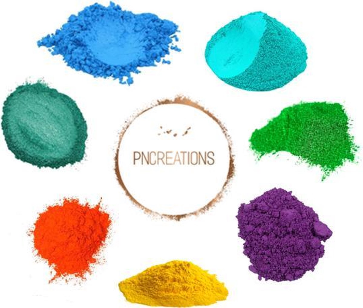 PNCreations Pigmentpoeder Fresh Color Mix | Kleurpoeder | 7 Kleuren | Epoxy | Zeep Maken | Hars | Giethars | Verf | Verf Mixen